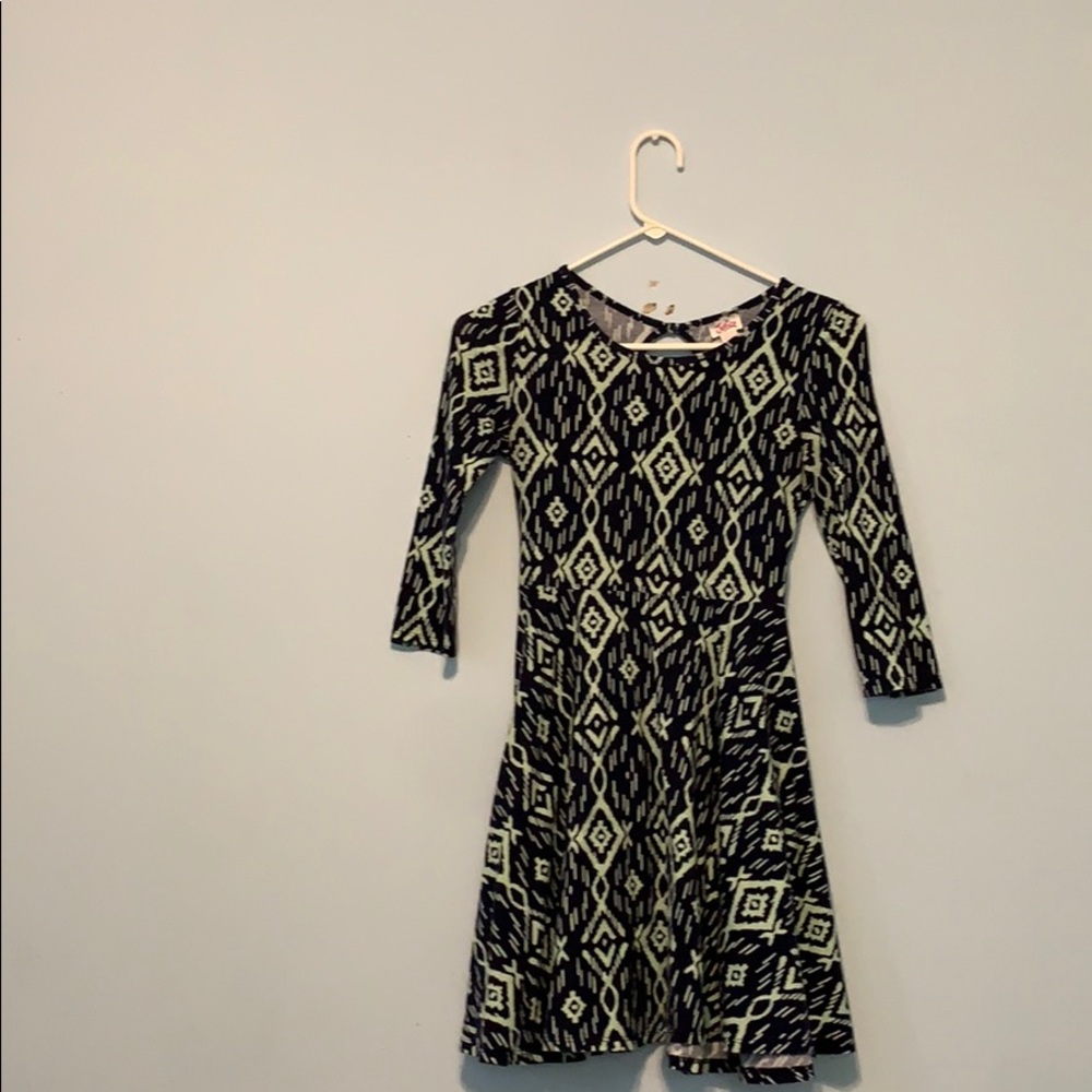 Girls teal and navy dress from justice
